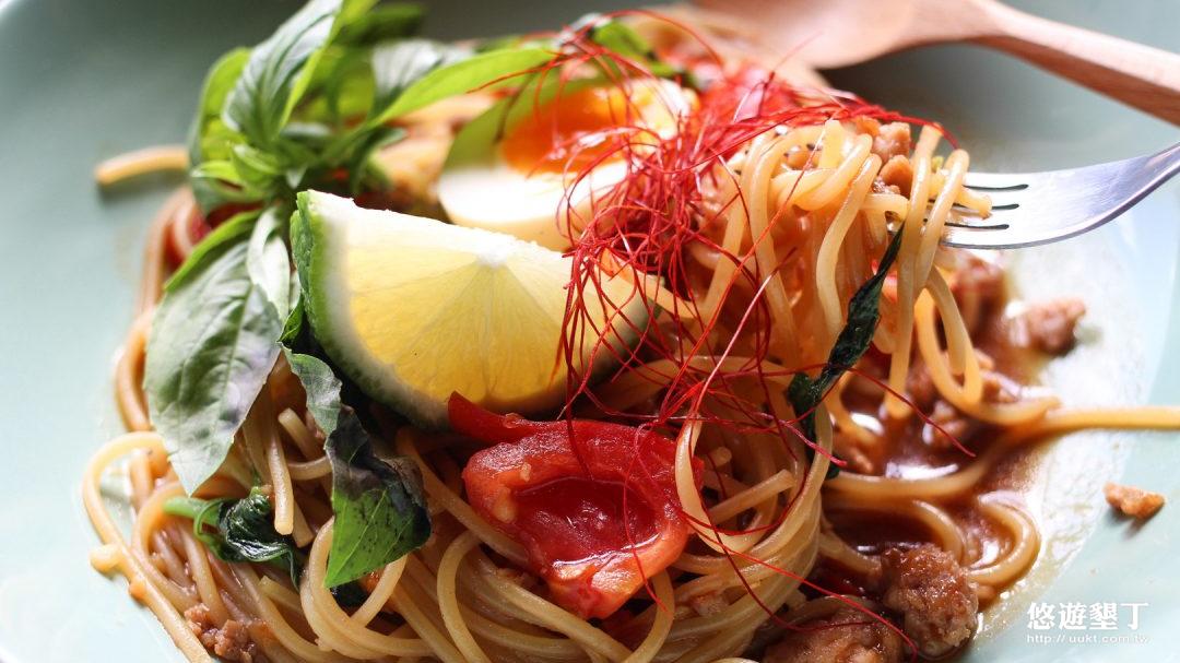 秘汁打拋豬義大利麵