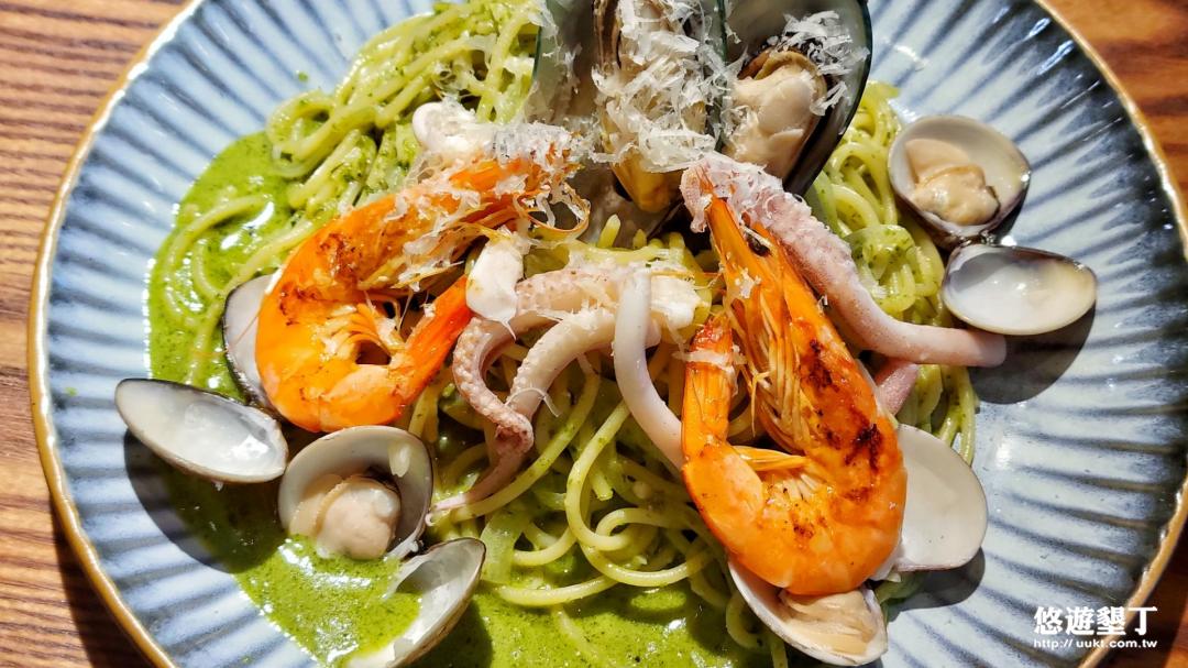 青醬漁夫海鮮義大利麵