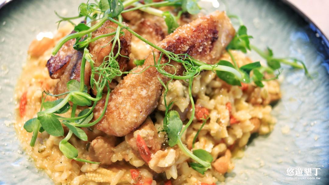 主餐--花雕雞風味燉飯附蜜汁雞