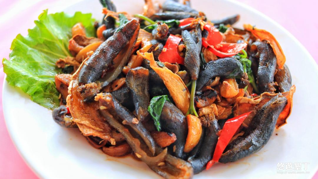 炒三杯野生海參