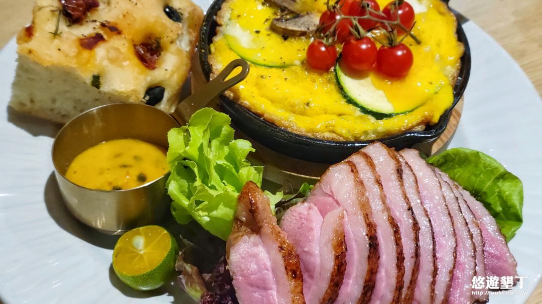 油封鴨胸與義式烘蛋