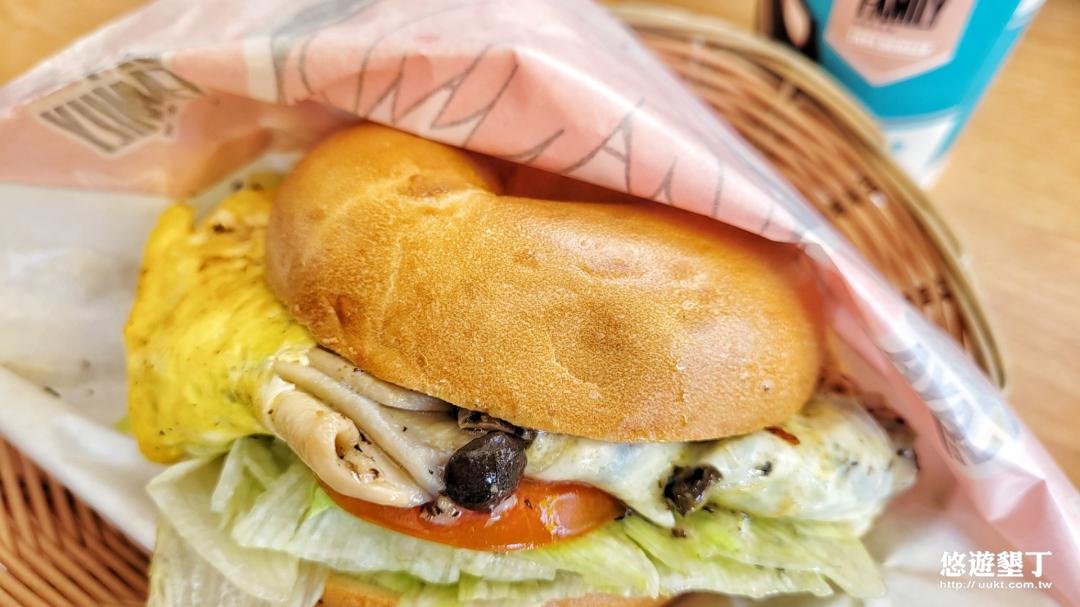 松露蕈菇起司貝果