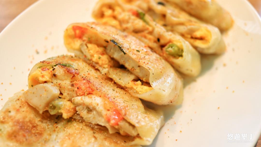 塔香野菇雞肉蛋餅