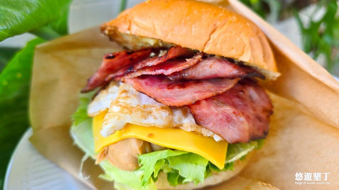 培根起司蛋花生醬漢堡