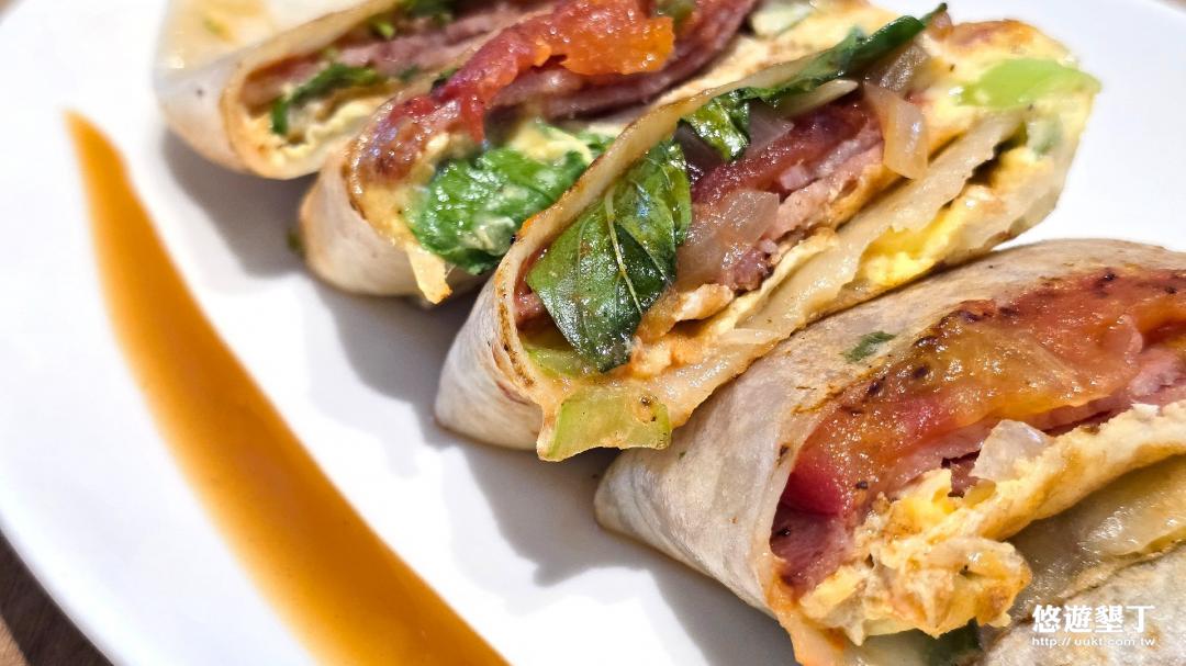 羅勒培根蕃茄蛋餅