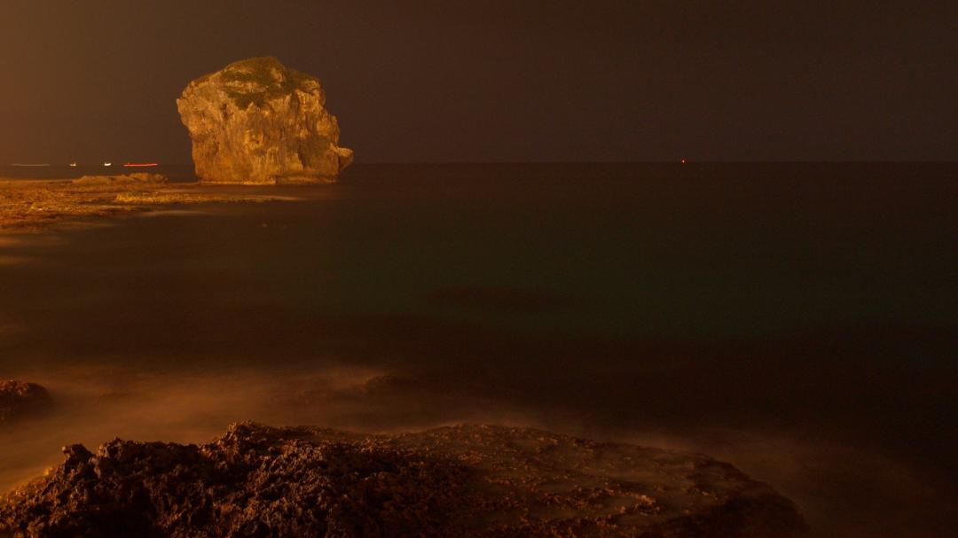 船帆石夜景